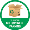 Miljøvenlig pakning logo.